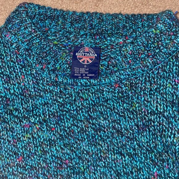 Vintage 80s Men’s/Unisex Chunky Knit Sweater Size S - Picture 4 of 6